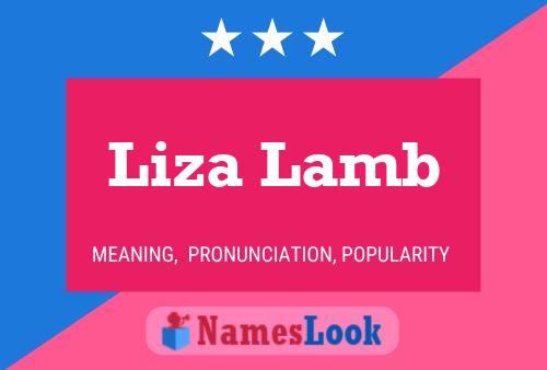 Liza Lamb Naam Poster