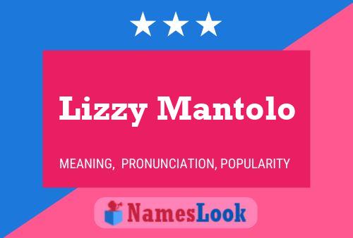 Lizzy Mantolo Naam Poster