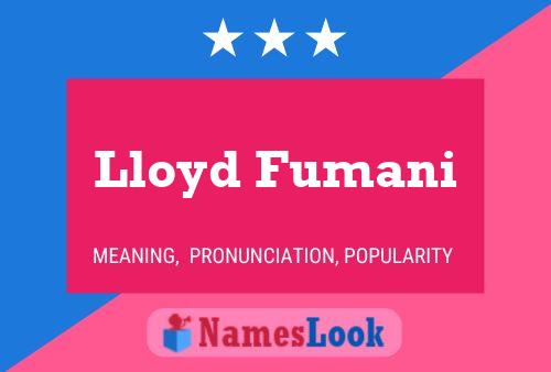 Lloyd Fumani Naam Poster