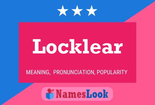 Locklear Naam Poster