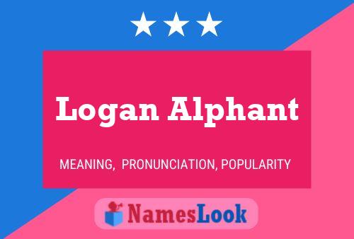 Logan Alphant Naam Poster