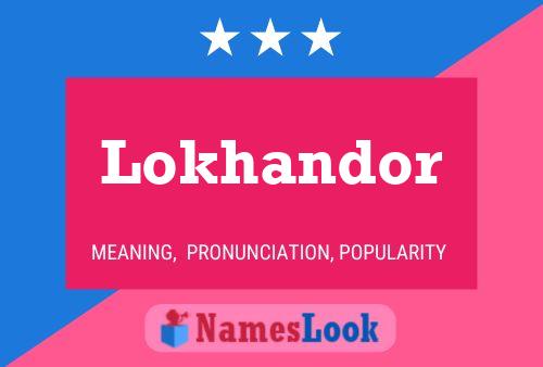 Lokhandor Naam Poster