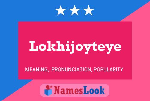 Lokhijoyteye Naam Poster