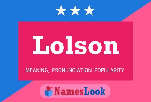 Lolson Naam Poster