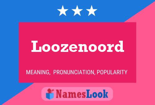 Loozenoord Naam Poster