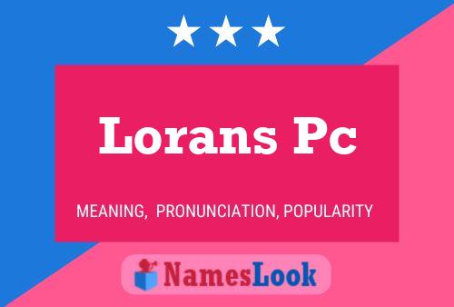 Lorans Pc Naam Poster