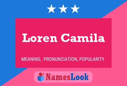 Loren Camila Naam Poster