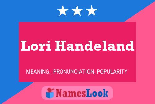 Lori Handeland Naam Poster