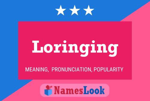 Loringing Naam Poster