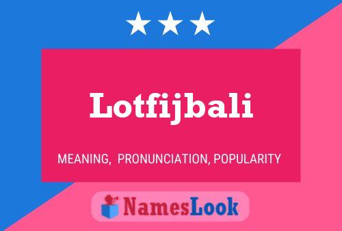 Lotfijbali Naam Poster