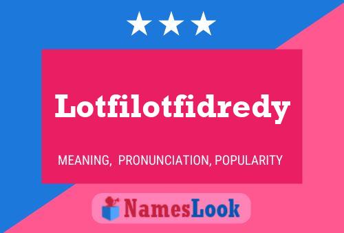 Lotfilotfidredy Naam Poster