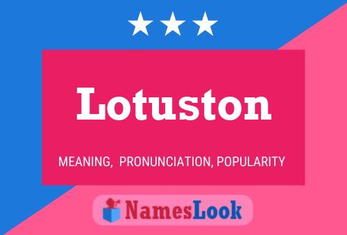 Lotuston Naam Poster