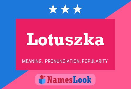 Lotuszka Naam Poster