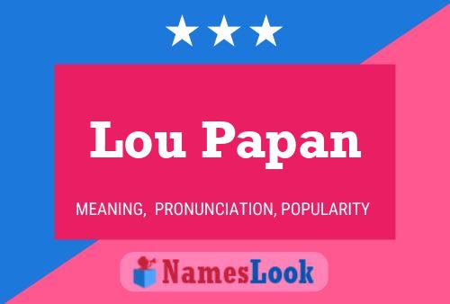 Lou Papan Naam Poster