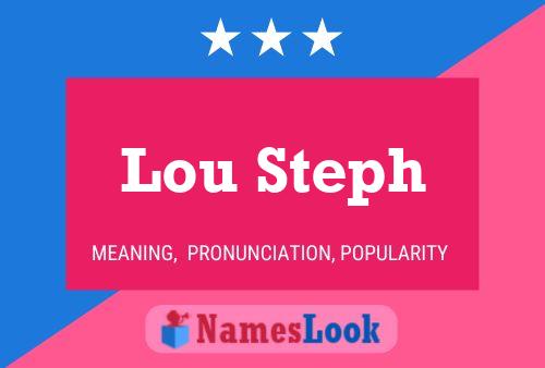 Lou Steph Naam Poster