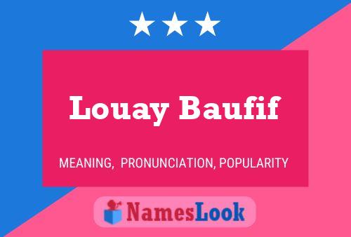 Louay Baufif Naam Poster