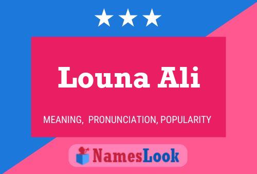 Louna Ali Naam Poster