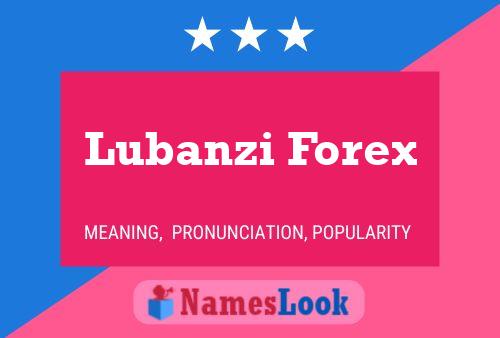 Lubanzi Forex Naam Poster