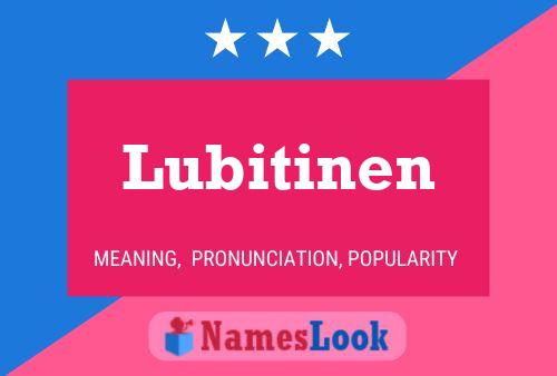 Lubitinen Naam Poster