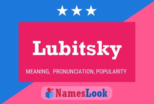 Lubitsky Naam Poster