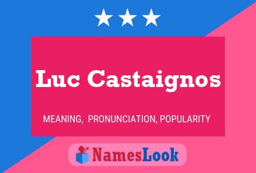 Luc Castaignos Naam Poster