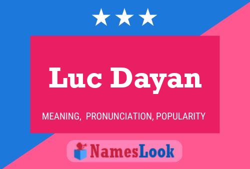 Luc Dayan Naam Poster