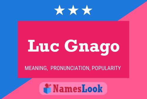 Luc Gnago Naam Poster