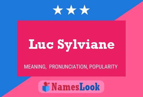 Luc Sylviane Naam Poster