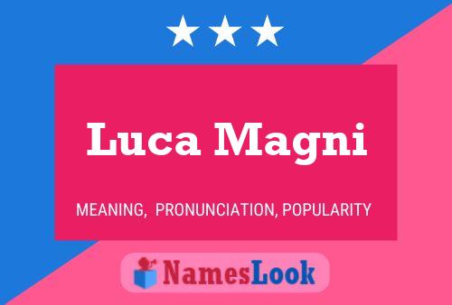 Luca Magni Naam Poster