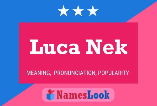 Luca Nek Naam Poster