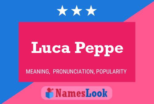 Luca Peppe Naam Poster