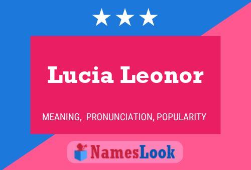 Lucia Leonor Naam Poster