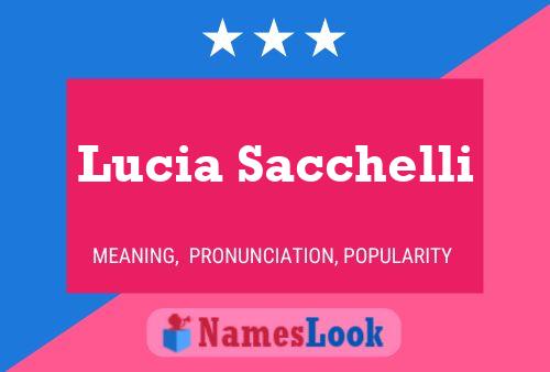 Lucia Sacchelli Naam Poster