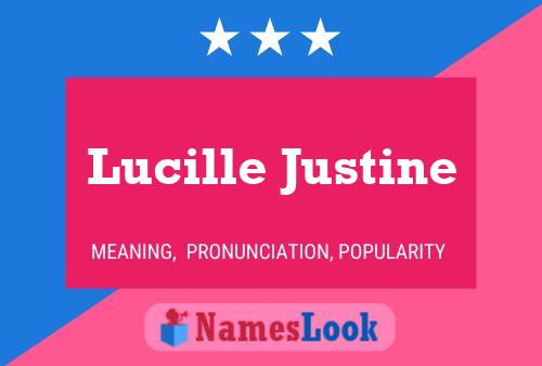 Lucille Justine Naam Poster