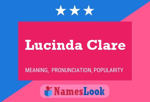 Lucinda Clare Naam Poster