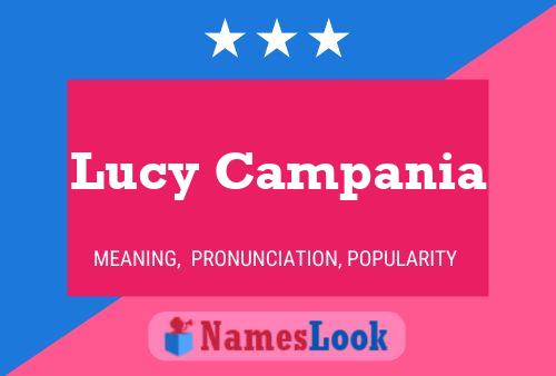 Lucy Campania Naam Poster