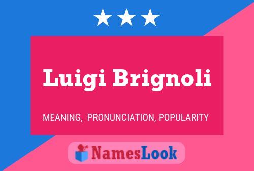 Luigi Brignoli Naam Poster