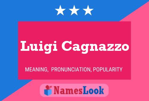 Luigi Cagnazzo Naam Poster