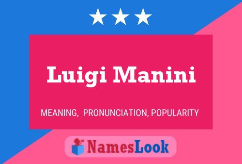 Luigi Manini Naam Poster