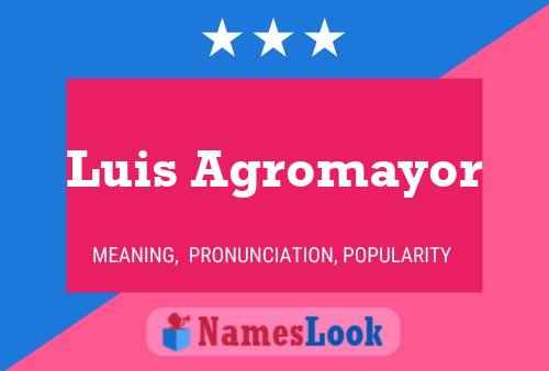 Luis Agromayor Naam Poster