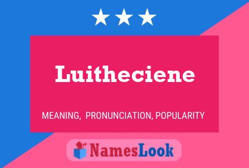 Luitheciene Naam Poster