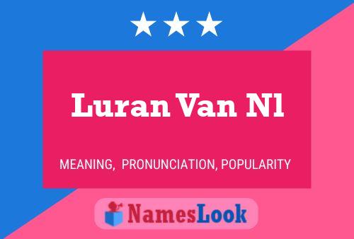 Luran Van Nl Naam Poster