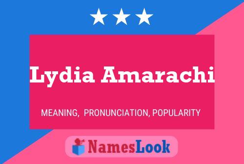 Lydia Amarachi Naam Poster