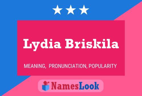 Lydia Briskila Naam Poster