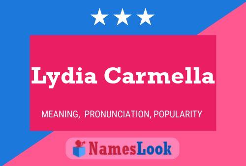 Lydia Carmella Naam Poster