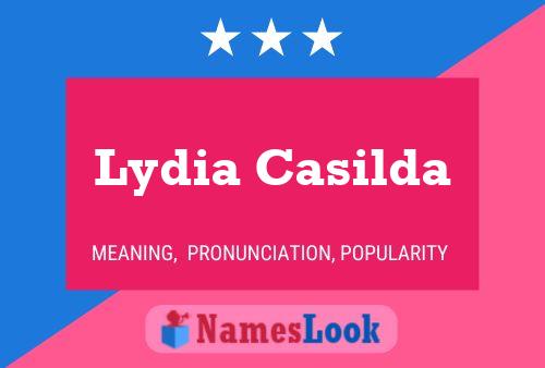 Lydia Casilda Naam Poster