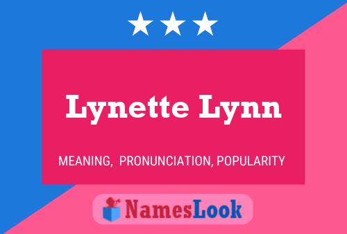 Lynette Lynn Naam Poster