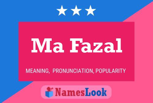 Ma Fazal Naam Poster