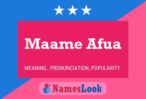 Maame Afua Naam Poster