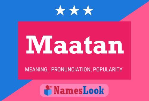 Maatan Naam Poster